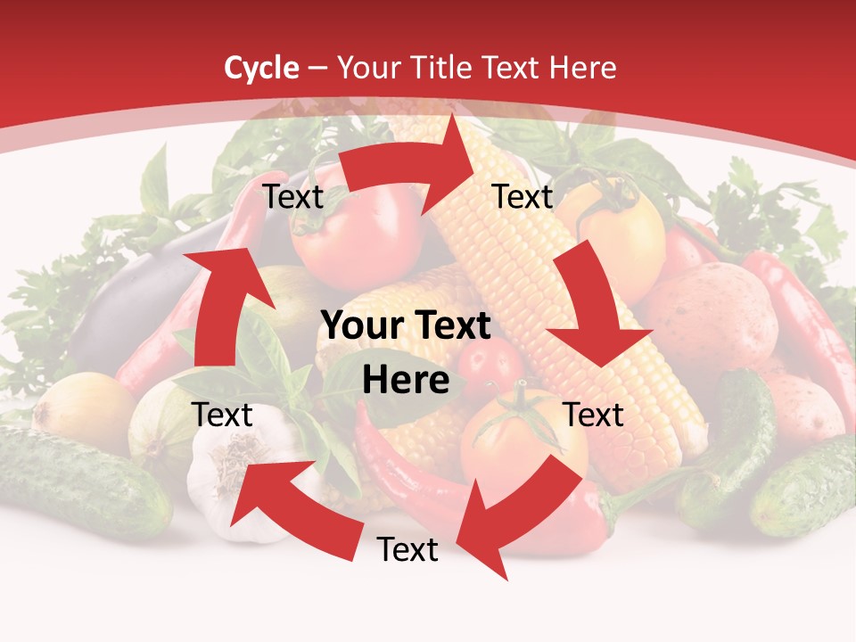Meal Vegetarian Cayenne PowerPoint Template