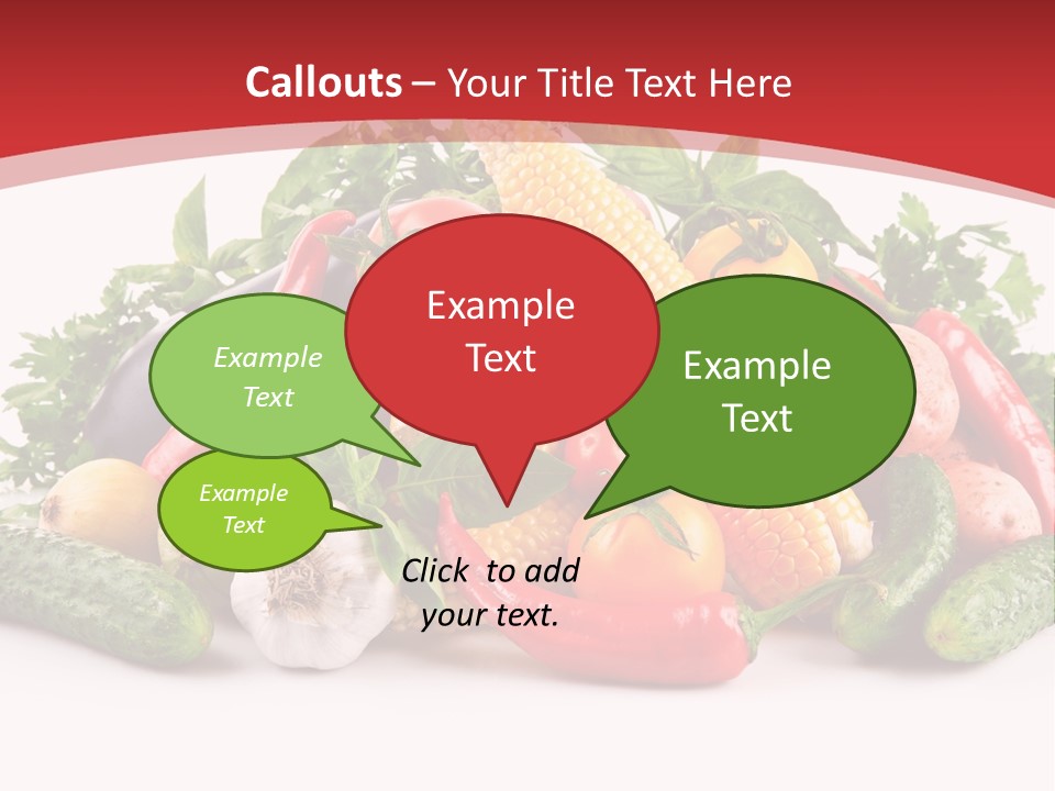 Meal Vegetarian Cayenne PowerPoint Template