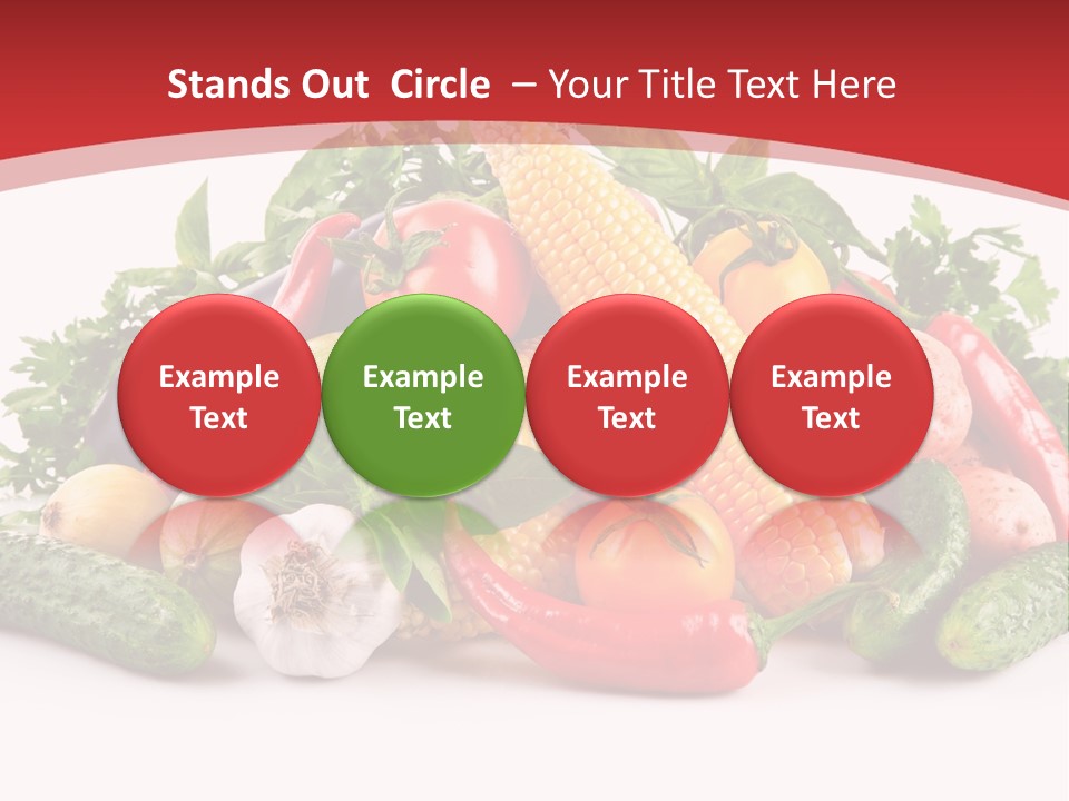 Meal Vegetarian Cayenne PowerPoint Template