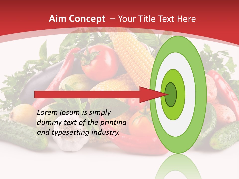 Meal Vegetarian Cayenne PowerPoint Template