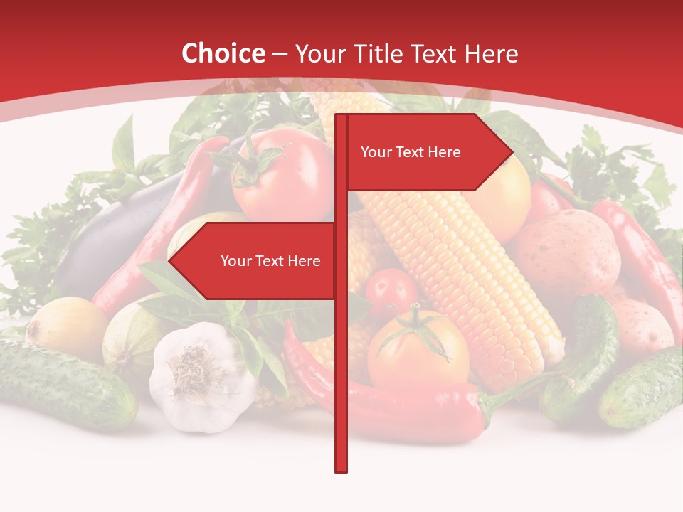 Meal Vegetarian Cayenne PowerPoint Template