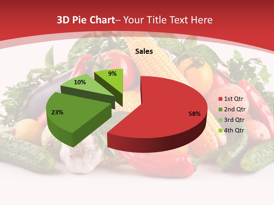 Meal Vegetarian Cayenne PowerPoint Template