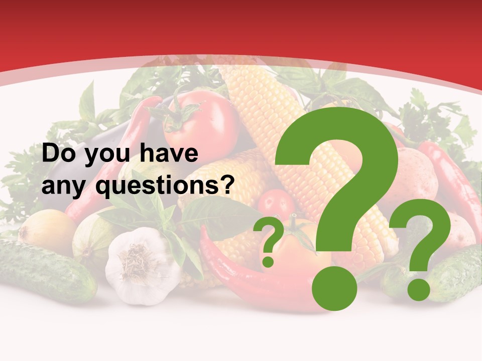 Meal Vegetarian Cayenne PowerPoint Template