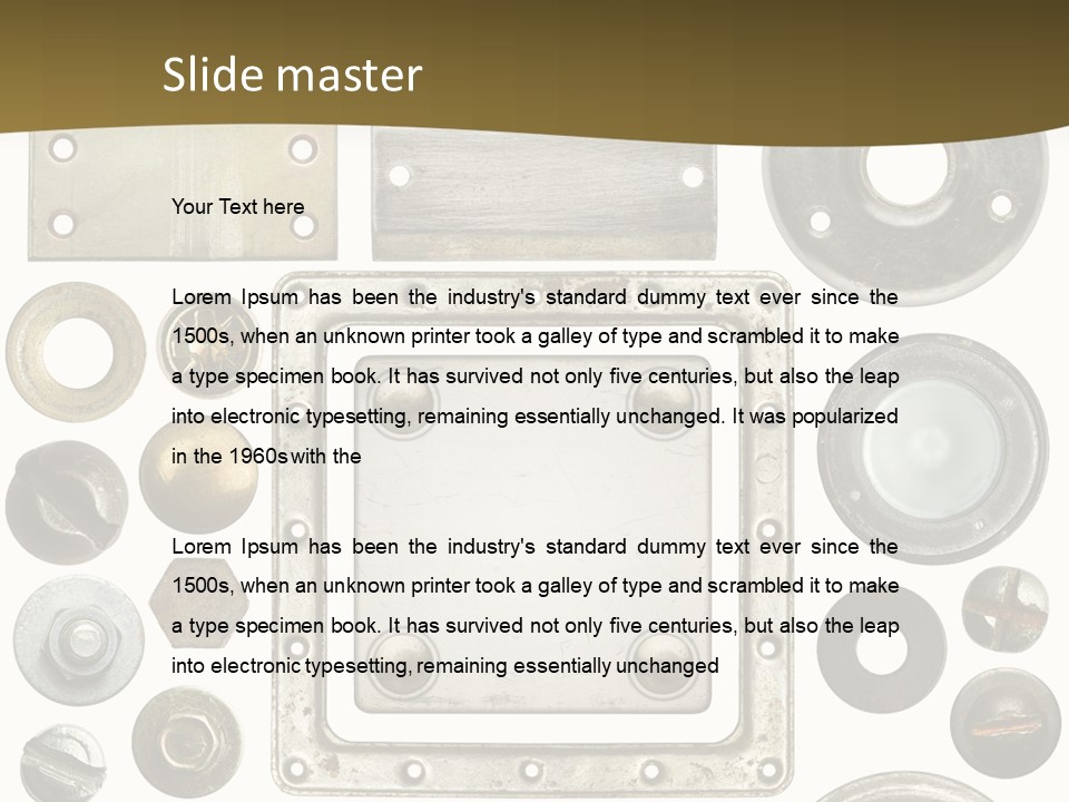 Head Nut Design PowerPoint Template