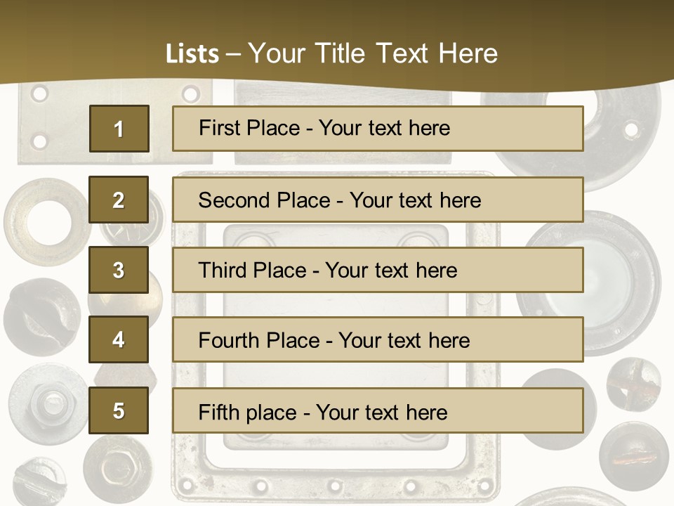 Head Nut Design PowerPoint Template