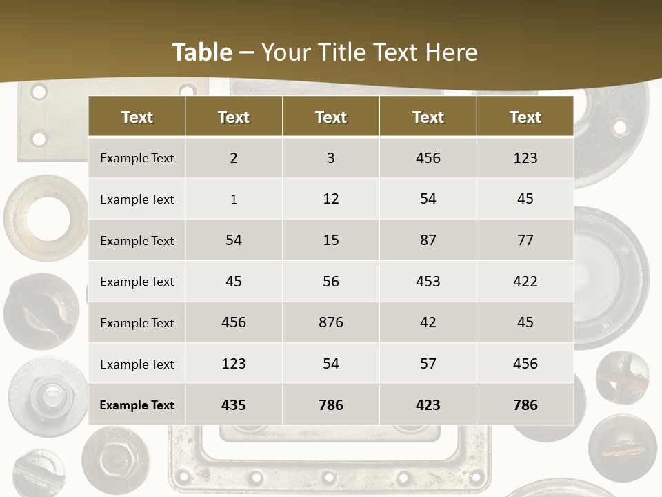 Head Nut Design PowerPoint Template