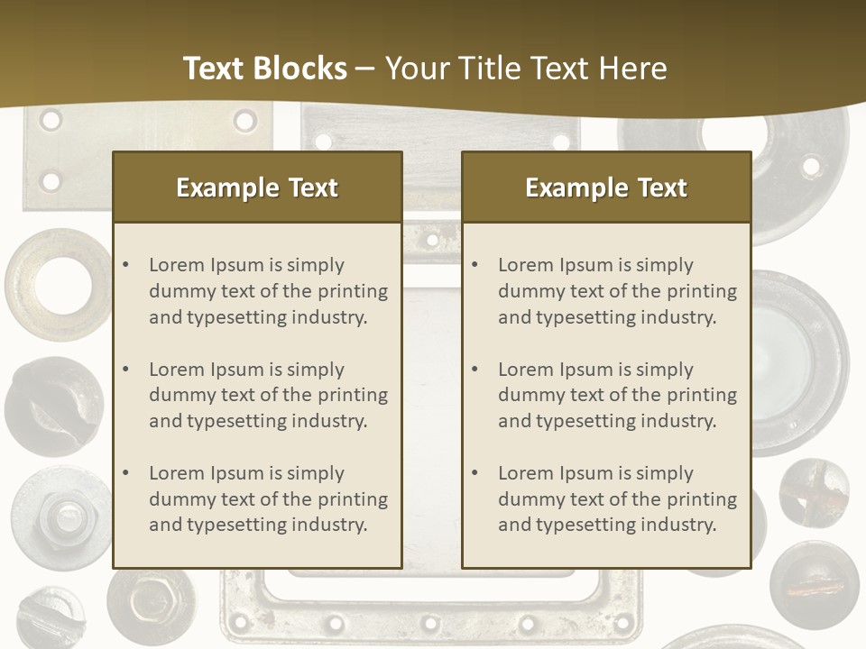 Head Nut Design PowerPoint Template