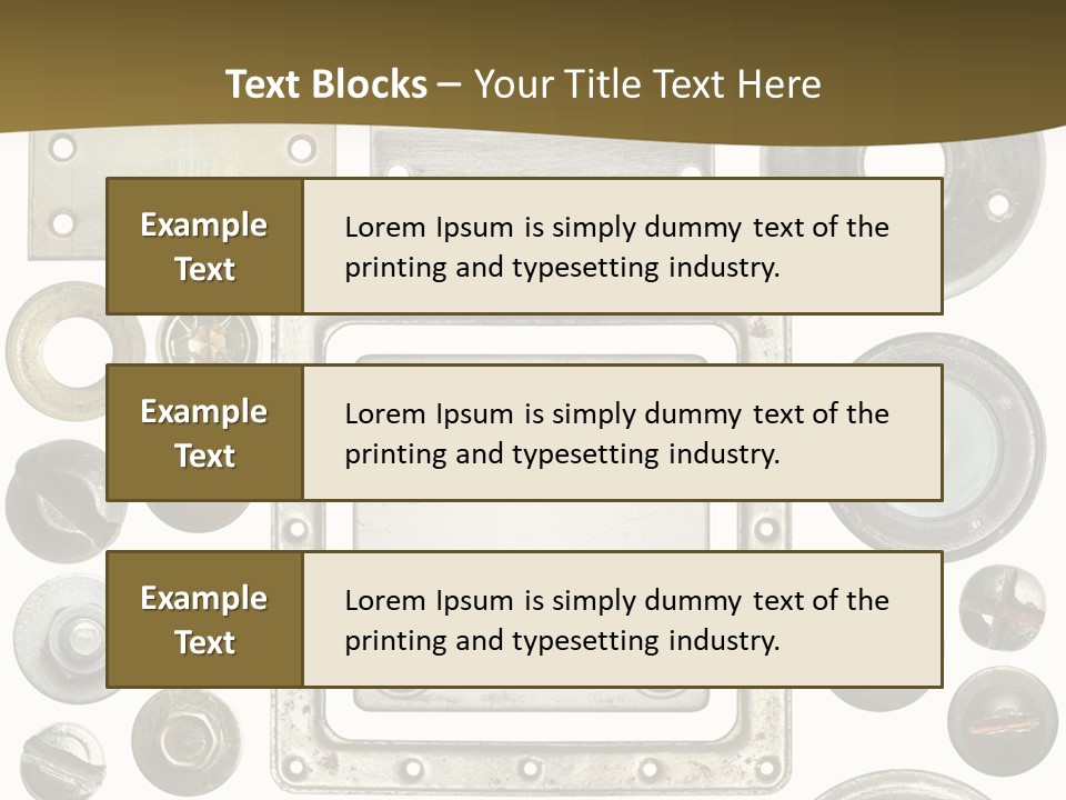 Head Nut Design PowerPoint Template