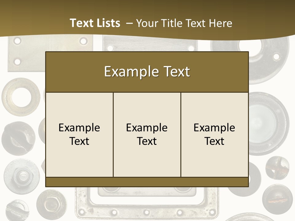 Head Nut Design PowerPoint Template