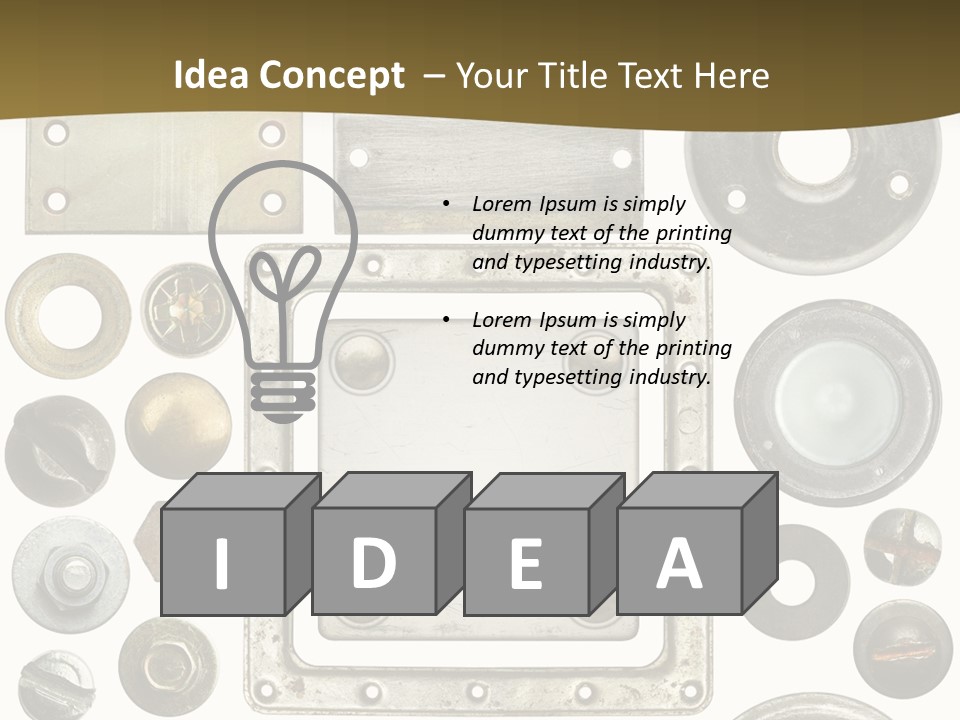 Head Nut Design PowerPoint Template