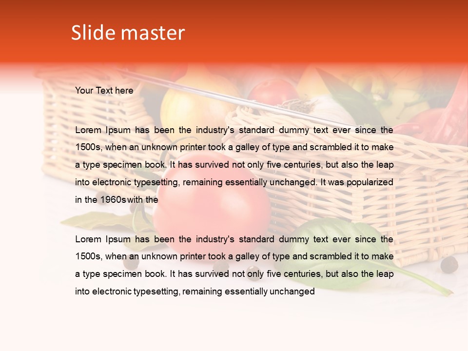 Capsicum Fruit Fresh PowerPoint Template