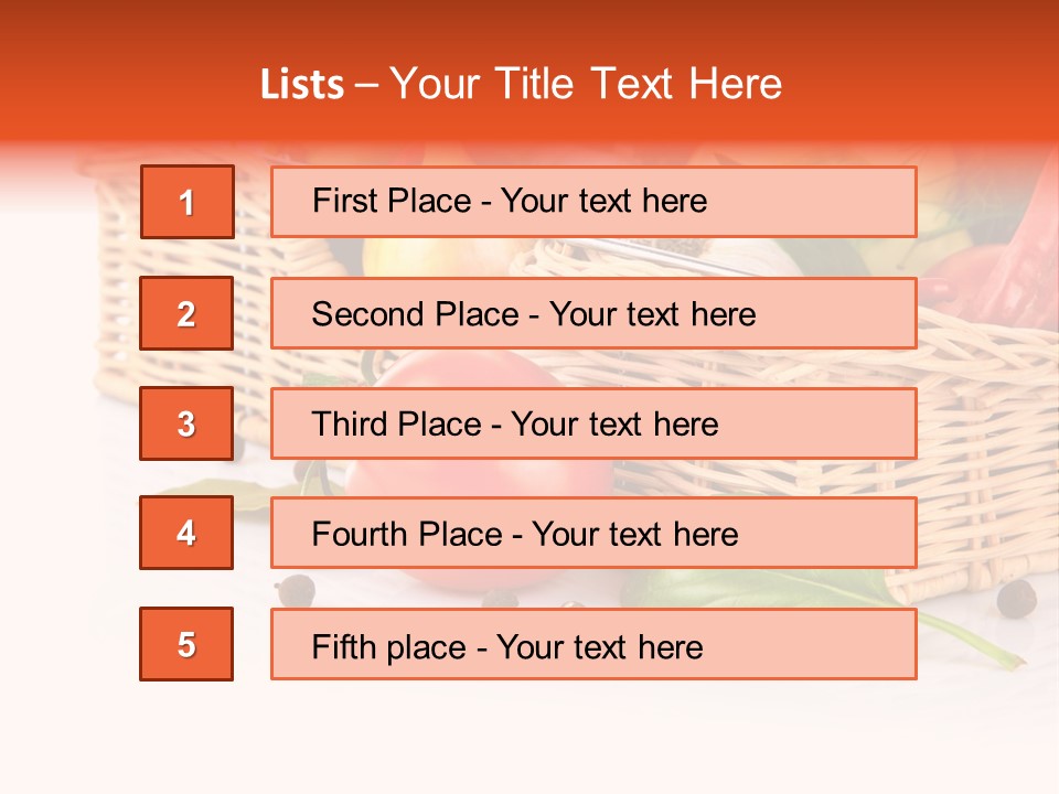 Capsicum Fruit Fresh PowerPoint Template