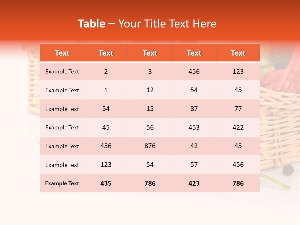Capsicum Fruit Fresh PowerPoint Template