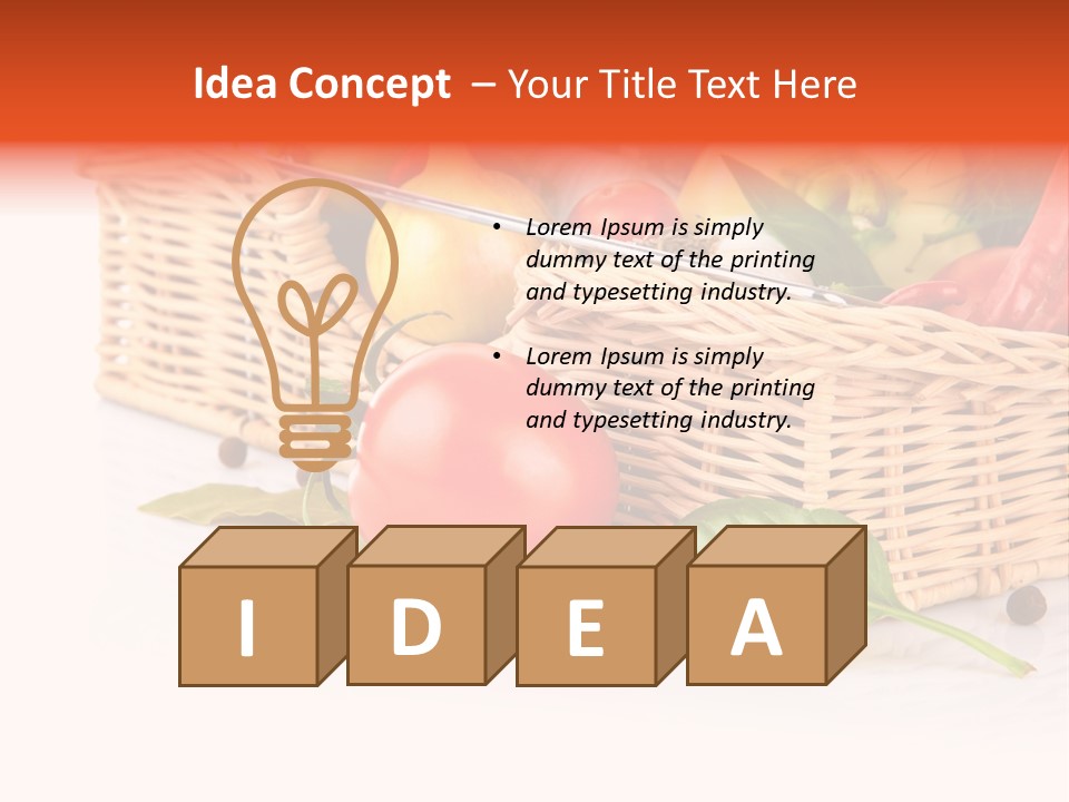 Capsicum Fruit Fresh PowerPoint Template