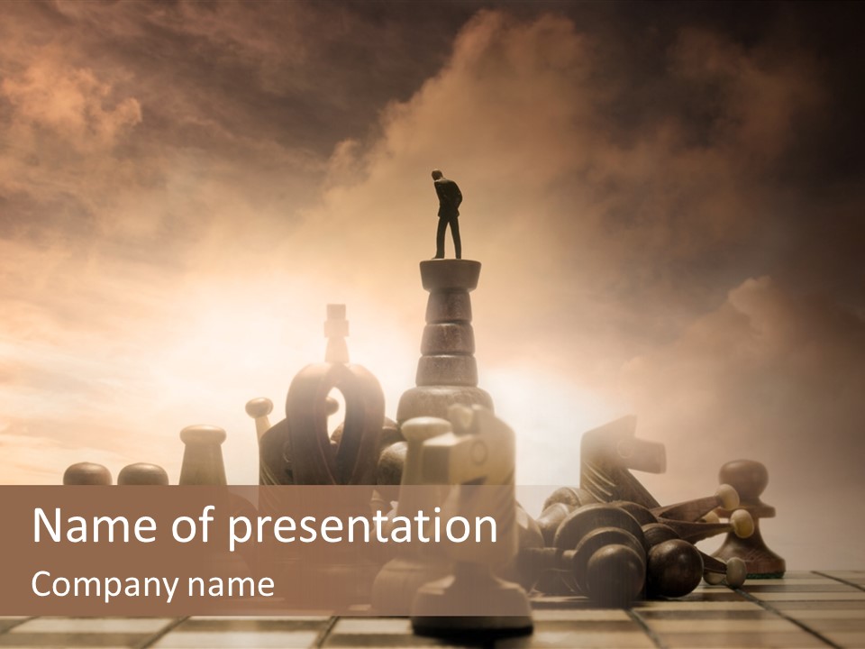 Sky Economy Leader PowerPoint Template