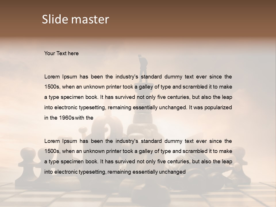 Sky Economy Leader PowerPoint Template