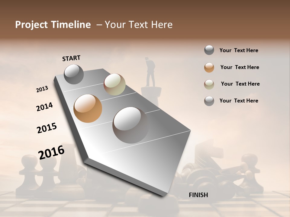 Sky Economy Leader PowerPoint Template