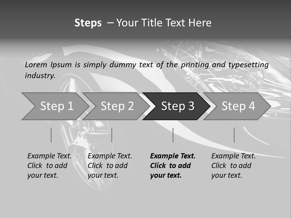 Speed Vehicle Concept PowerPoint Template