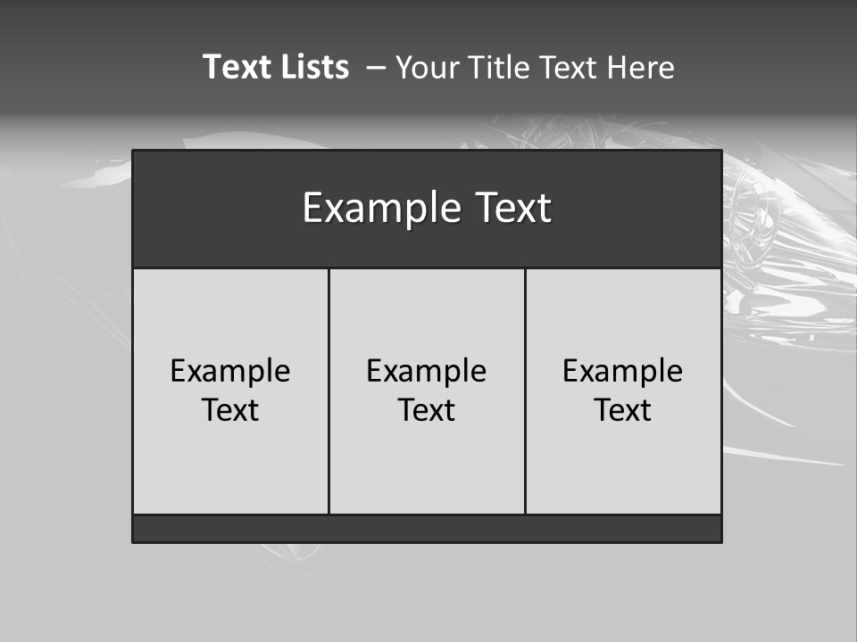 Speed Vehicle Concept PowerPoint Template