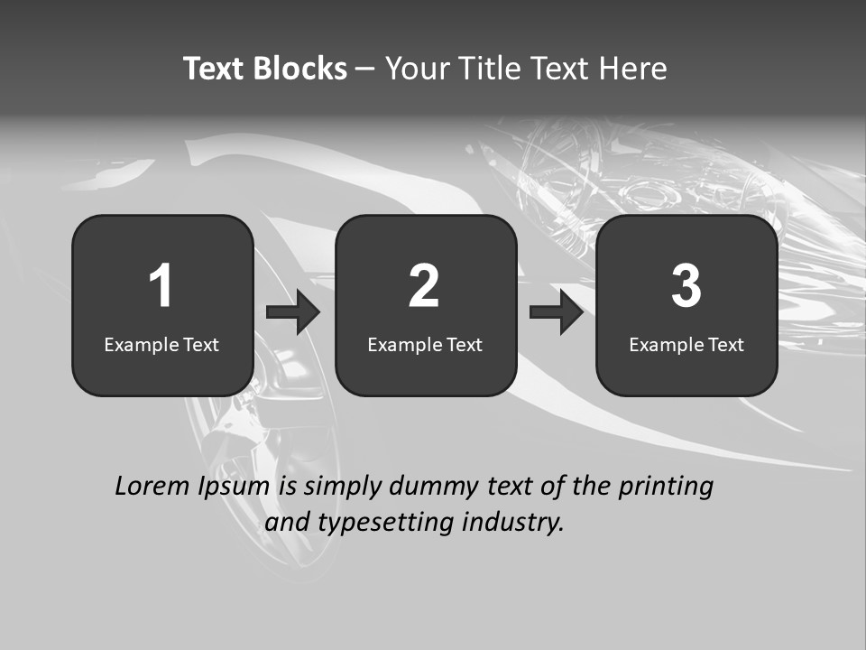Speed Vehicle Concept PowerPoint Template