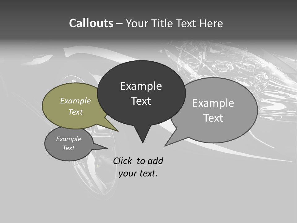 Speed Vehicle Concept PowerPoint Template