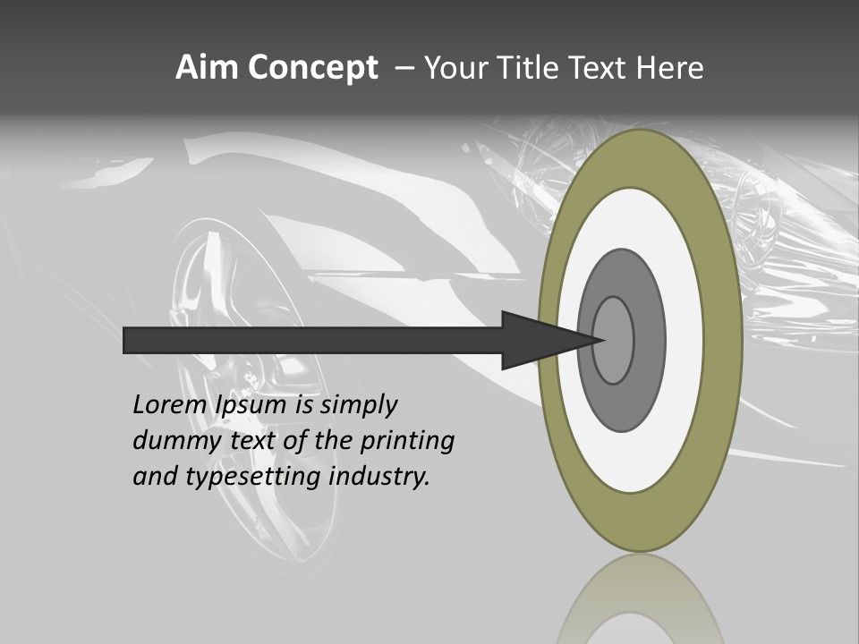 Speed Vehicle Concept PowerPoint Template