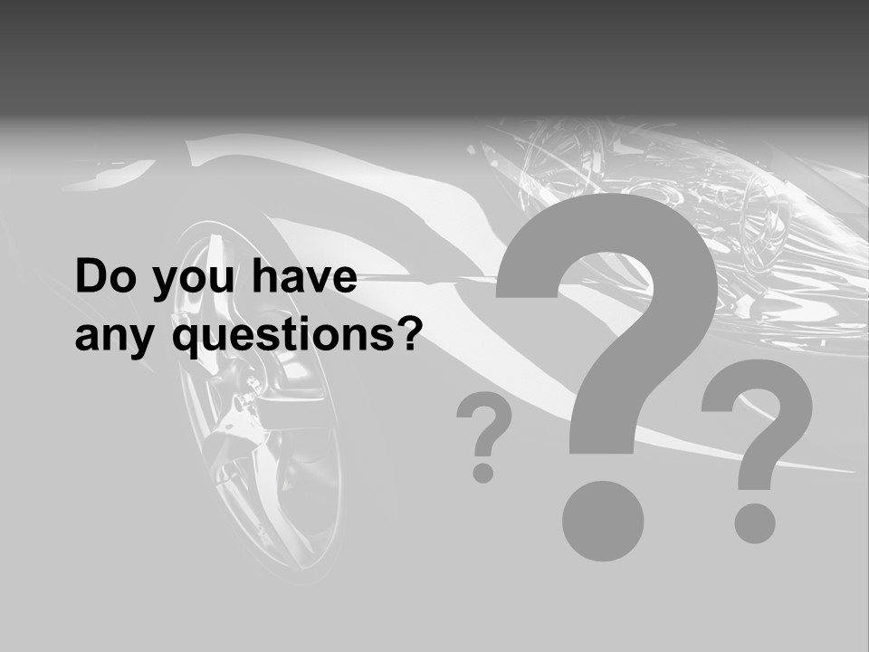 Speed Vehicle Concept PowerPoint Template