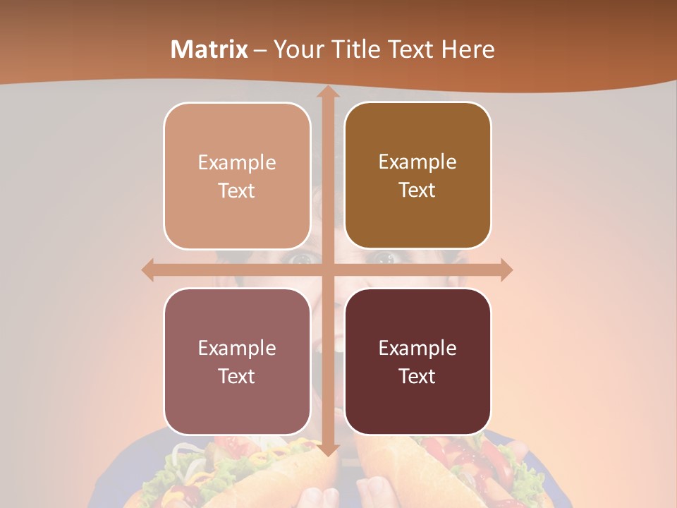 Caucasian One Boy PowerPoint Template