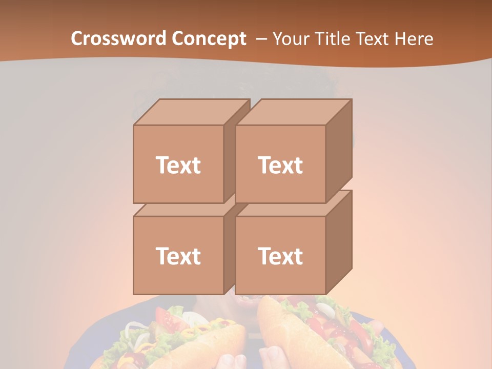 Caucasian One Boy PowerPoint Template