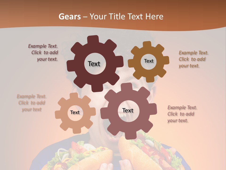 Caucasian One Boy PowerPoint Template