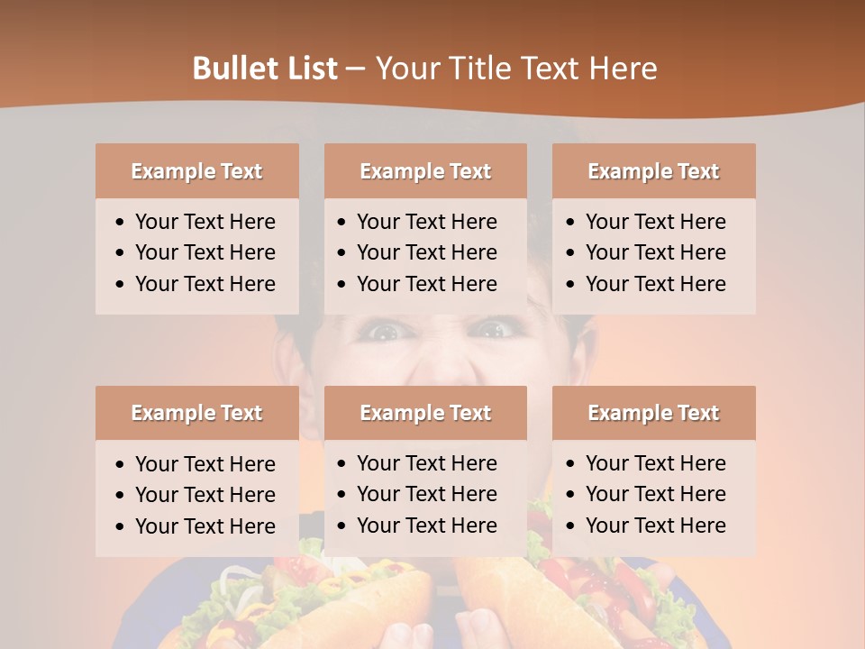 Caucasian One Boy PowerPoint Template