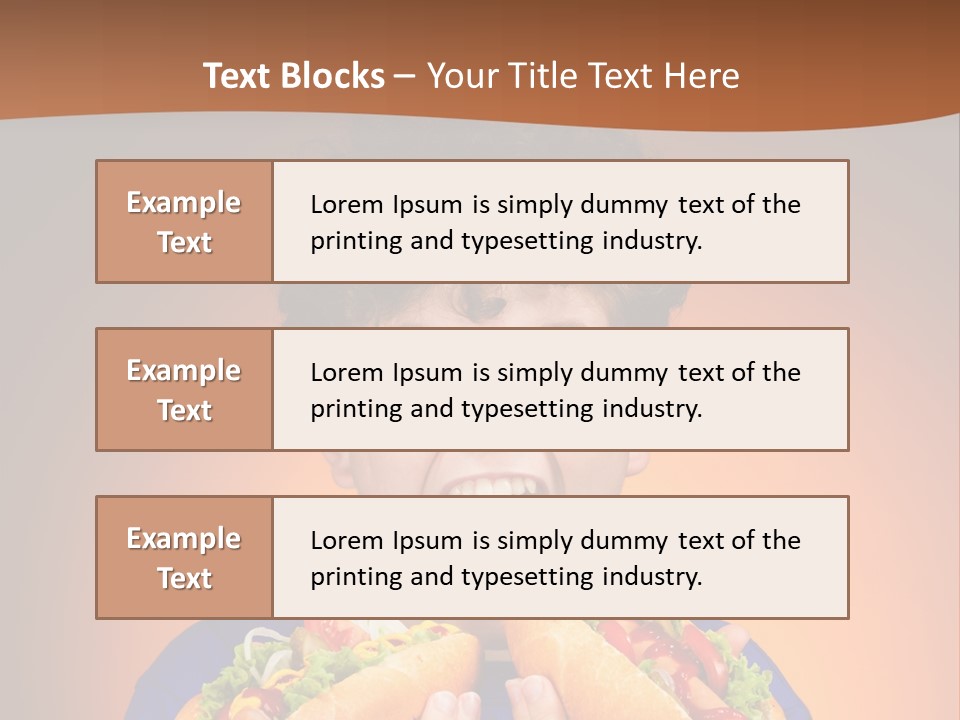 Caucasian One Boy PowerPoint Template