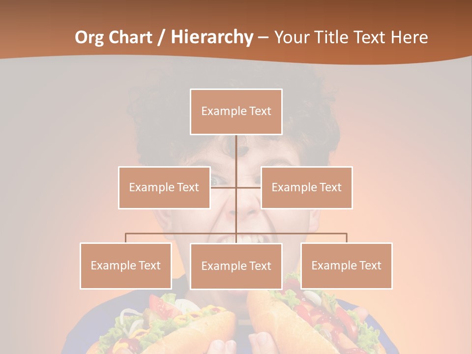 Caucasian One Boy PowerPoint Template