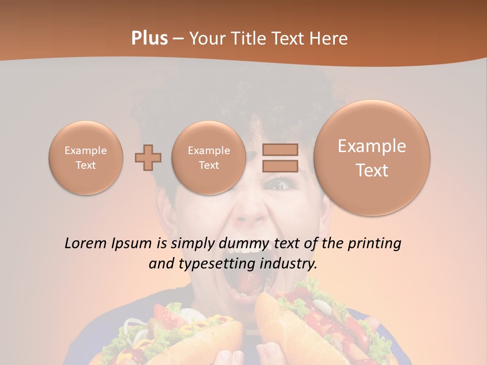 Caucasian One Boy PowerPoint Template