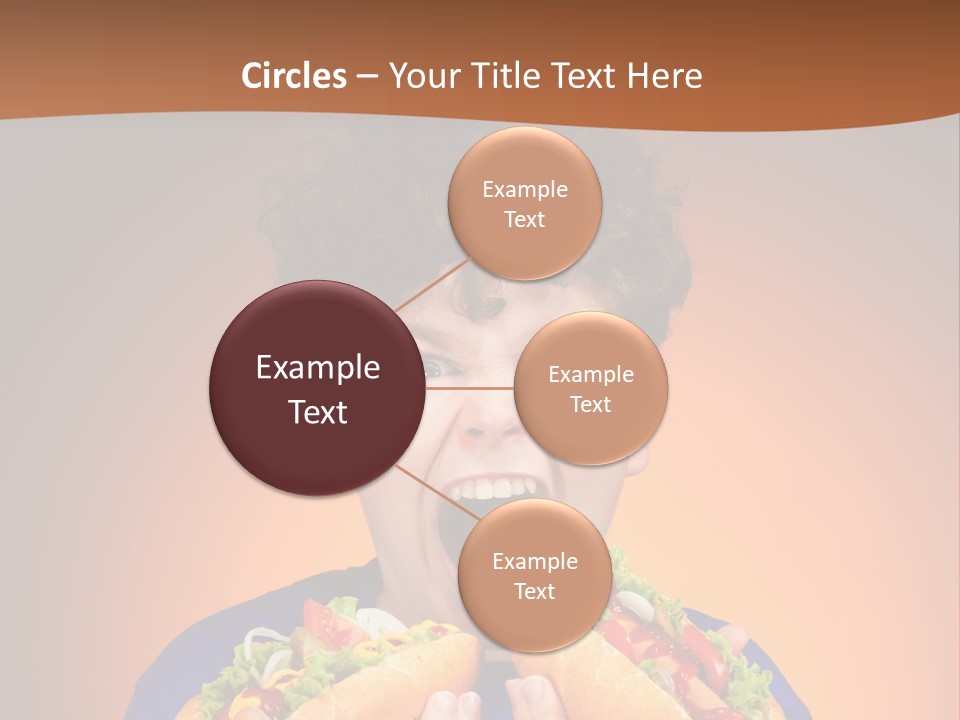 Caucasian One Boy PowerPoint Template