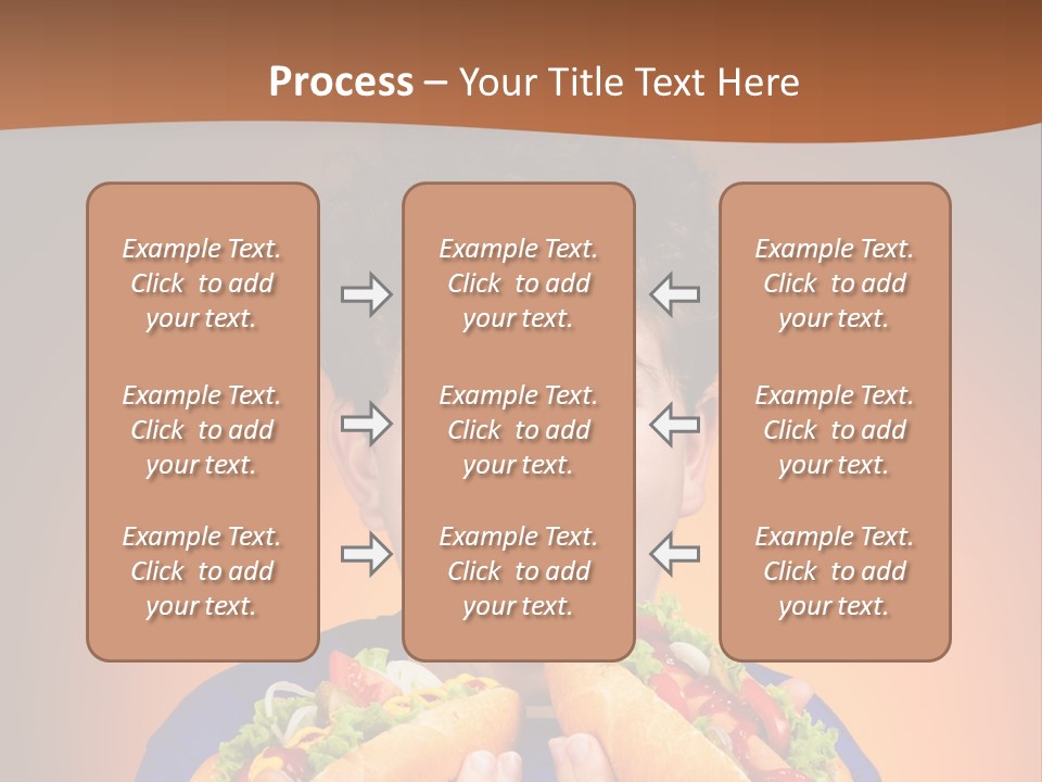 Caucasian One Boy PowerPoint Template