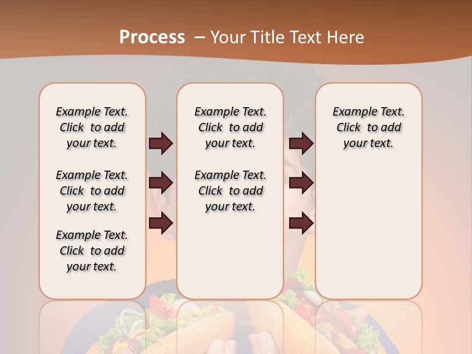 Caucasian One Boy PowerPoint Template