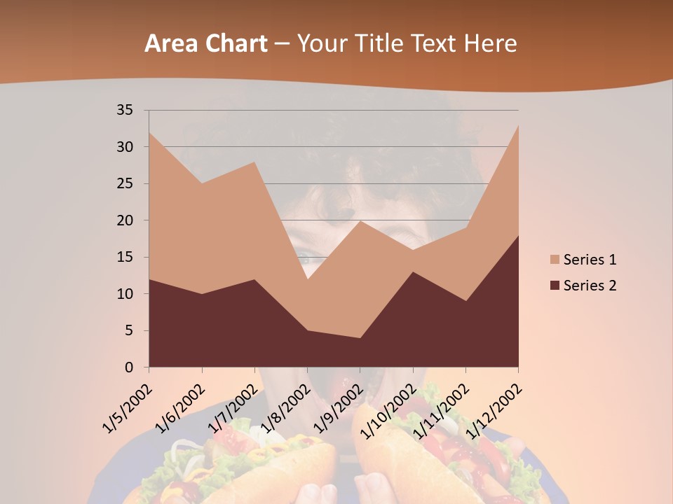 Caucasian One Boy PowerPoint Template