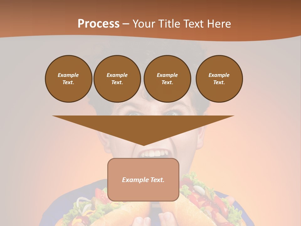 Caucasian One Boy PowerPoint Template