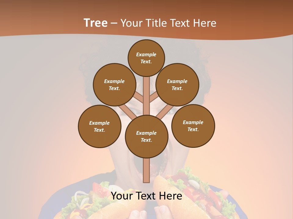 Caucasian One Boy PowerPoint Template