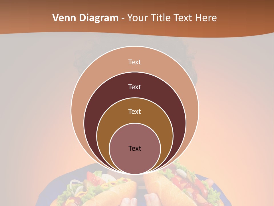 Caucasian One Boy PowerPoint Template