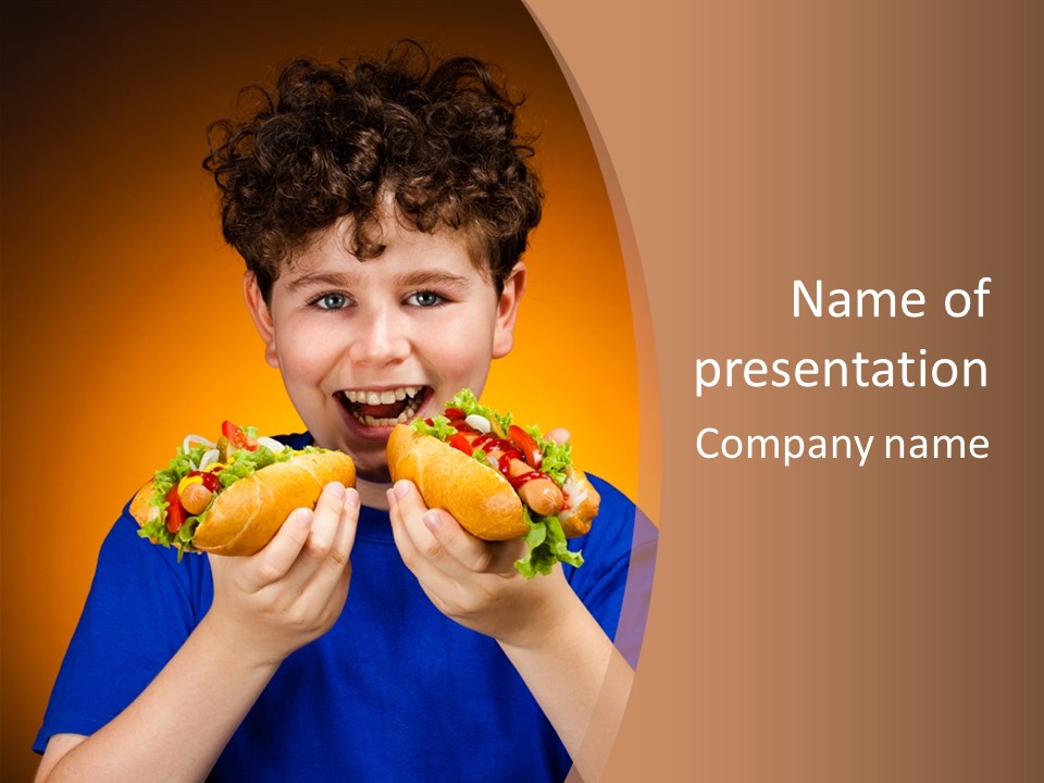 Vegetable People Person PowerPoint Template