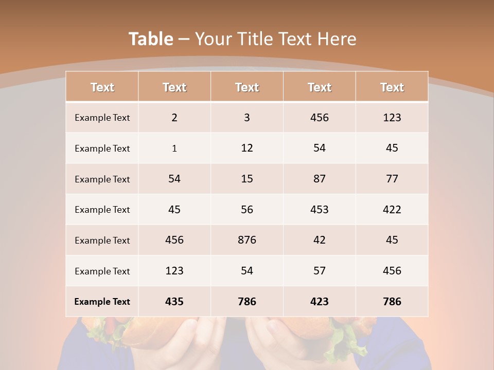 Vegetable People Person PowerPoint Template