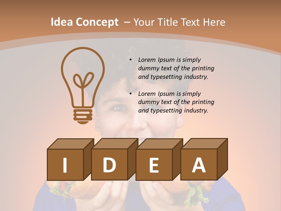 Vegetable People Person PowerPoint Template