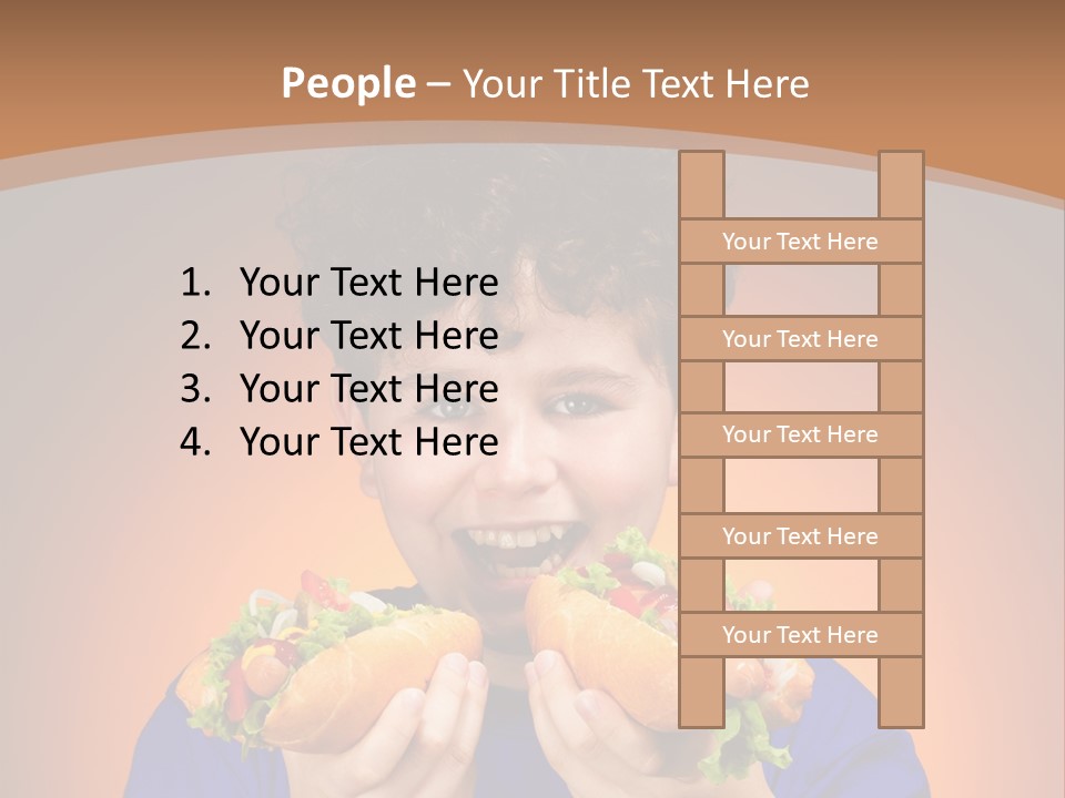 Vegetable People Person PowerPoint Template