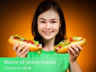 Big People Hot PowerPoint Template
