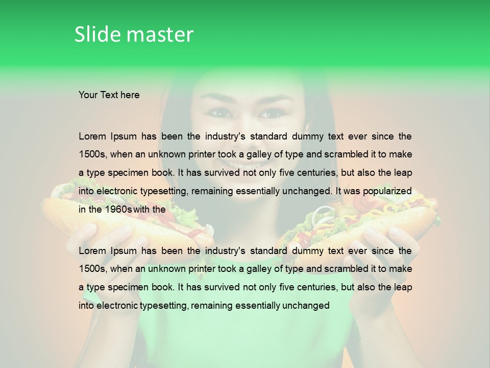 Big People Hot PowerPoint Template