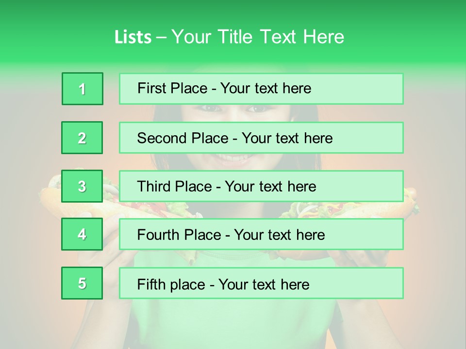 Big People Hot PowerPoint Template