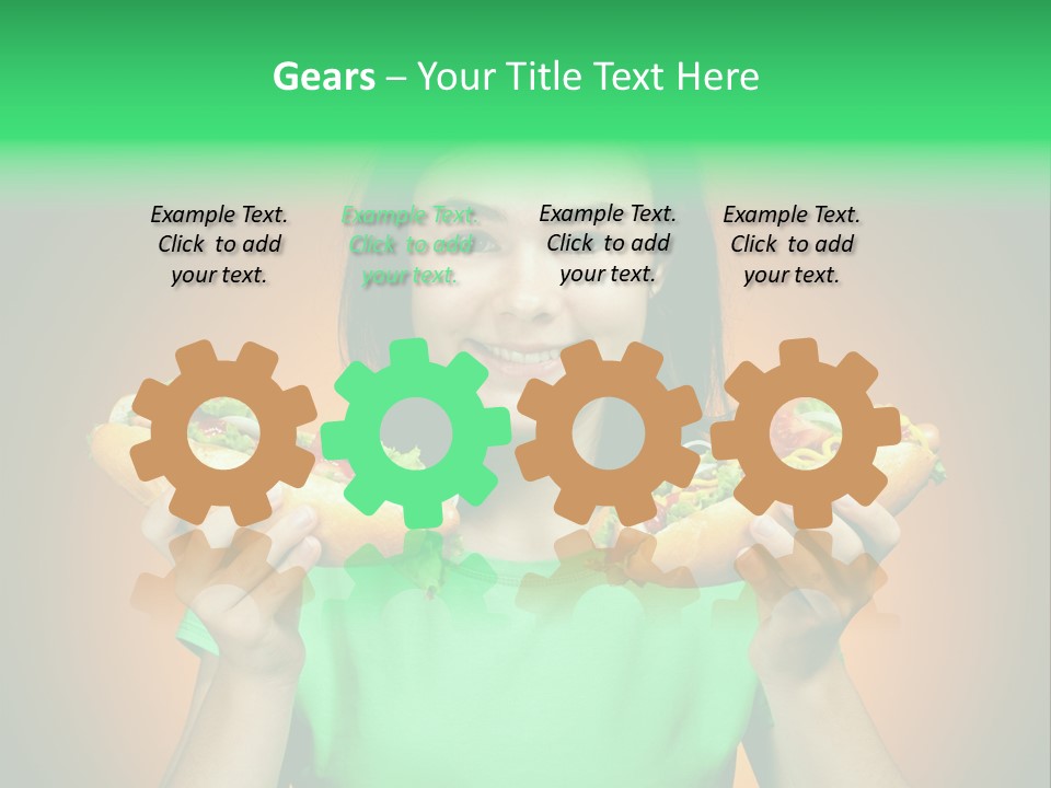 Big People Hot PowerPoint Template