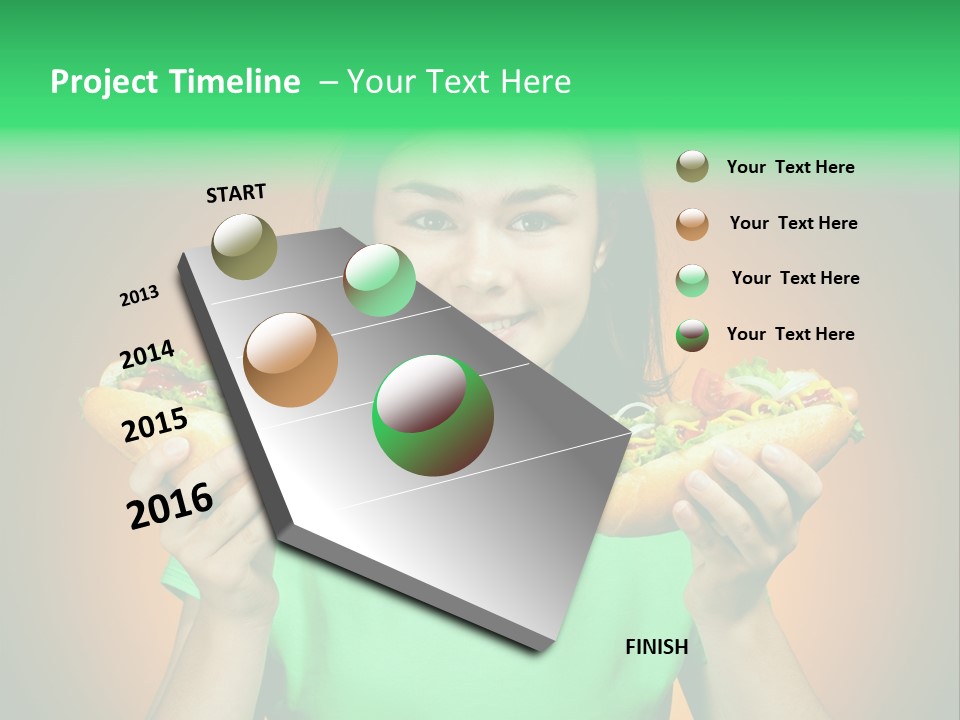 Big People Hot PowerPoint Template